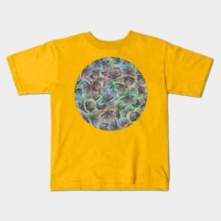 Pop Art | Rainbow Psychedelic Florals Top Kids T-Shirt